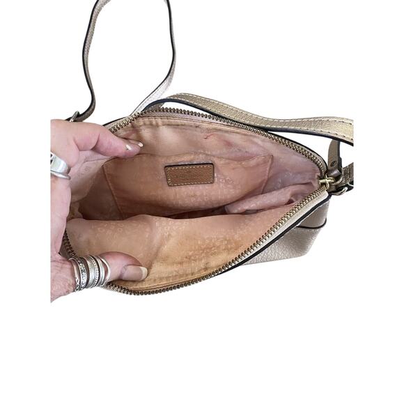 Women’s Kate Spade Champagne Small Crossbody Bag Purse Pre-Loved Condition - Picture 4 of 11